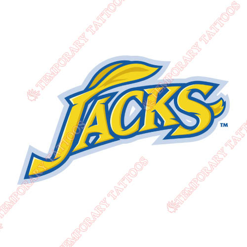 South Dakota State Jackrabbits Customize Temporary Tattoos Stickers NO.6229